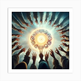 Circle Of People Art Print