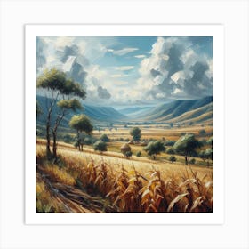 Landscape Painting 3 Art Print