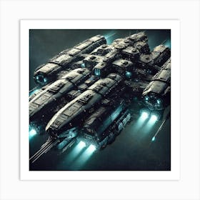 Obsidian Dreadnought Asterian Syndicate 1024 Art Print