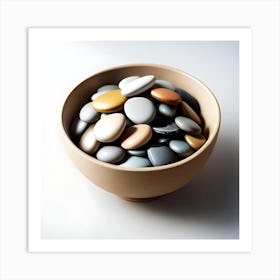 Pebbles In A Bowl 2 Art Print