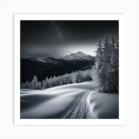 Night In The Mountains Art Print