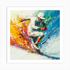 Baseball Player Art Art Print