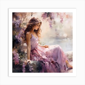 Enchanted Reverie: Sensuous Brushstrokes in Bloom Art Print