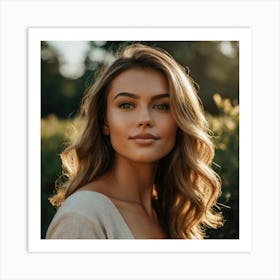 Beautiful Young Woman Art Print