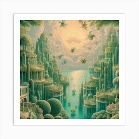 City In The Sky Art Print