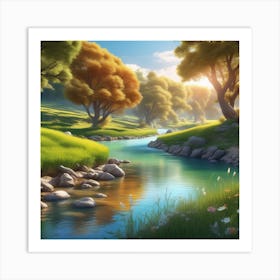 Landscape Painting 219 Art Print