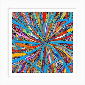 Abstract Psychedelic Pattern Art Print