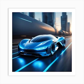 Futuristic Car 5 Art Print