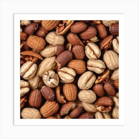 Close Up Of Nuts 3 Art Print