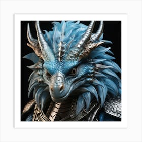 Blue Dragon Art Print