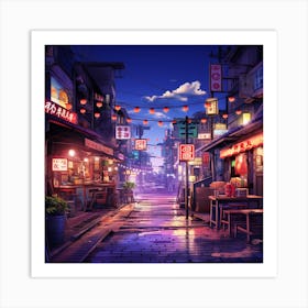 Asian Street Art Print