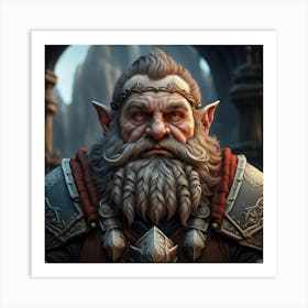 Realm of the Dwarven Monarch Art Print