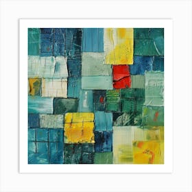 Abstract Squares 16 Art Print