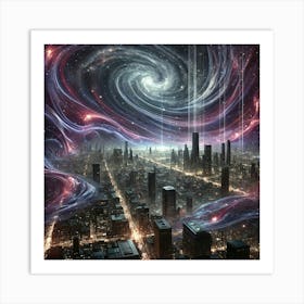 Dark Energy Aesthetics Converted Art Print