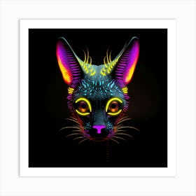 Neon Cat 12 Póster