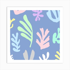 Matisse Colorful Leaves  Square Art Print