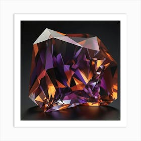 Purple Amethyst 1 Art Print