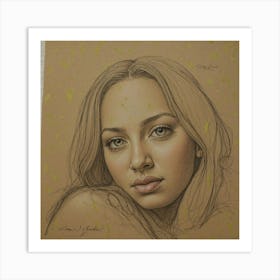 Portrait Of A Young Woman 14 Art Print