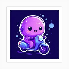 Kawaii Character Gelatinous Art Print