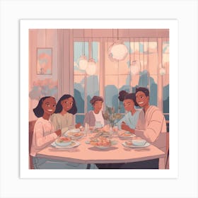 Family Dinner Art Print