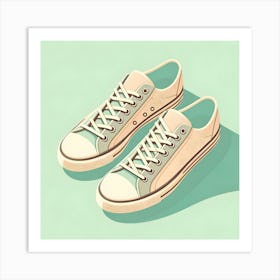 Sneakers Illustration Art Print