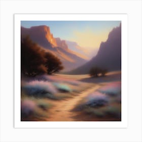 Path In The Desert Art Print