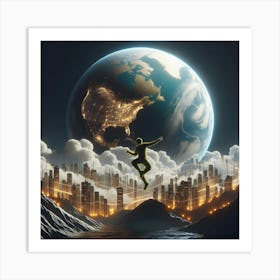 Earth In The Sky Art Print