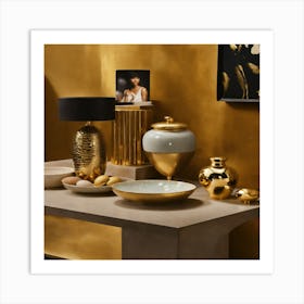 Gold Decor Art Print