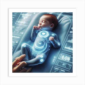 Futuristic Baby 17 Art Print