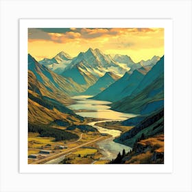 Alpine Serenity 18 1 Art Print