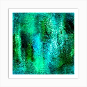 Electrostatic Dream Moody Green Edit Art Print