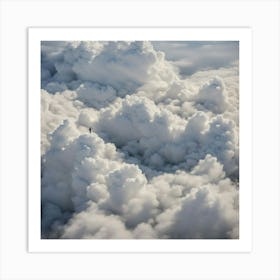 Person In The Clouds Art Print