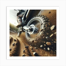 Dirt Bike Racing Concept Art Print