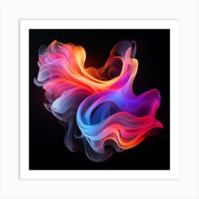 Luminous Rainbow Abstract Art Print