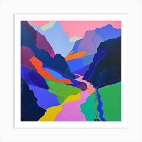 Colourful Abstract Berchtesgaden National Park Germany 2 Art Print
