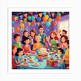 Birthday Party Art Print