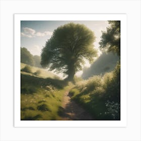 Path Through The Woods 1 Art Print