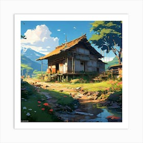 House In The Mountains 1 Art Print