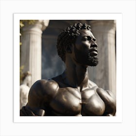 Statue Of A Man Art Print