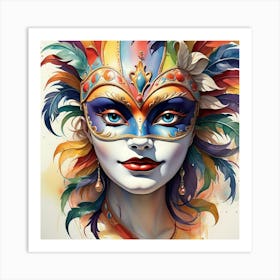 Carnival Mask 6 Art Print