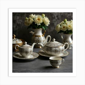 Tea Set 2 Art Print