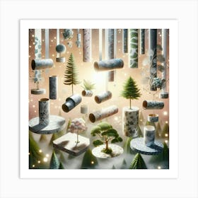 Green Trees Art Print