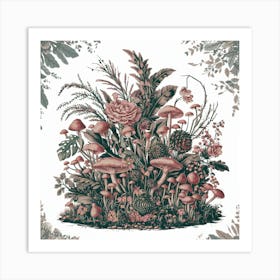 Flora And Fauna Art Print