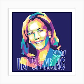 Kamala Harris 2024 We Re Not Going Back Art Print