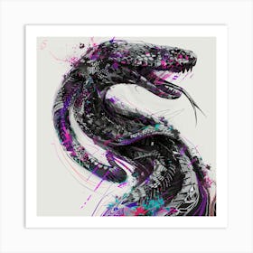 Snake Art Art Print