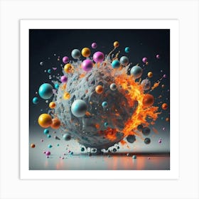 Fractal Sphere Art Print