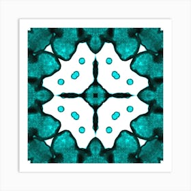 Pattern Blue Lagoon 1 Art Print