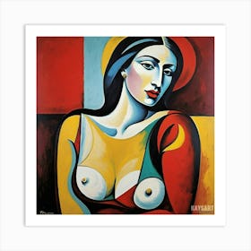 Woman With Breasts Art Print