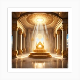 Golden Throne 1 Art Print