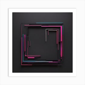 Abstract Square Frame Art Print